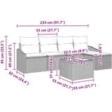  Set sofe 6 kom. Bež poliratan | shoptok.hr