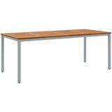 vidaXL Vrtna miza 200x90x75 cm Trden akacijev les in kovina, (22015917) | Shoptok.si