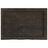  Kupaonska radna ploča tamnosmeđa 60x40x(2-6) cm tretirano drvo | shoptok.hr