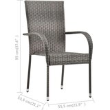  3-dijelni vrtni blagovaonski set sivi | shoptok.hr