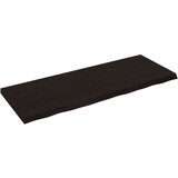 Maison Chic Stenska polica - Viseča Polica temno rjava 160x60x(2-6) cm trdna hrastovina, (21784911) | Shoptok.si
