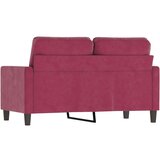  Dvosjed crvena boja vina 120 cm baršunasti | shoptok.hr