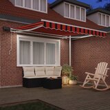  Skrovita tenda narančasta i smeđa 300 x 250 cm Tkanina i čelik | Eponuda.com