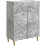 vidaXL Kreveta Betonska siva 66 x 34 5 x 90 cm Konstruirano drvo - Betonska siva Cijene