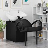  Stolica za šampon Crna i bijela 136 x 60 x 92 cm PVC | shoptok.hr