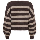 Only Puloverji Aya Life Knit - Seal Brown/Fungi Kostanjeva | Shoptok.si
