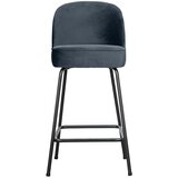 WOOOD Plava baršunasta barska stolica (visine sjedala 64 cm) Vogue – Cijene