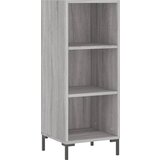 vidaXL Komoda siva sonoma 34,5x32,5x90 cm inženirski les, (20807200) | Shoptok.si