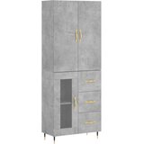  Visoka komoda siva betona 69,5x34x180 cm od konstruiranog drva | shoptok.hr