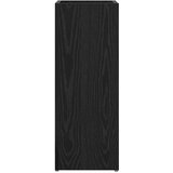  Stalak za kišobran s pohranom Crni hrast 25 x 24,5 x 64 cm | shoptok.hr