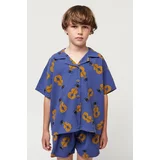 Bobo Choses Otroška bombažna srajca mornarsko modra barva