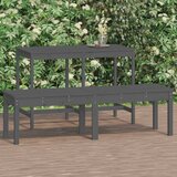 The Living Store Vrtna klop dvosed siva 159,5x44x45 cm trdna borovina - Vrtna Klop, (21469799) | Shoptok.si