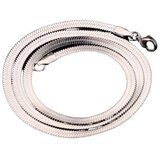 INF Ogrlica s ploščato kačjo verižico, verižica iz nerjavečega jekla 5 mm XL, (21685243) | Shoptok.si