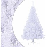  Umjetna polovica božićnog drvca sa stalkom bijela 150 cm PVC | shoptok.hr