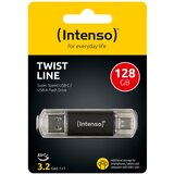 Intenso USB Flash drive 128GB, USB 3.2, USB-C, USB-A, Twist Line - USB3.2-128GB/Twist Line | shoptok.hr