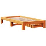  Okvir kreveta bez madraca voštano smeđi 100x200 cm od borovine | shoptok.hr