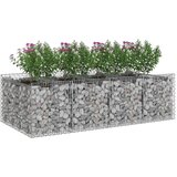  Gabionski uzdignuti krevet 2 pcs Srebrna | shoptok.hr