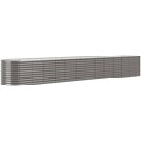  Povišena vrtna gredica od čelika 512x80x68 cm sivi | shoptok.hr