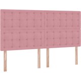  s od storage s uzglavljem Ružičasta 200 x 200 cm Baršun | shoptok.hr