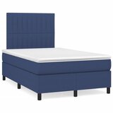 Maison Chic Box spring postelja - Vzmetna postelja z vzmetnico modra 120x190 cm blago SL16380, (21881686) | Shoptok.si