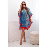 Kesi Włoski Women's beach poncho with V-neckline denim | shoptok.hr