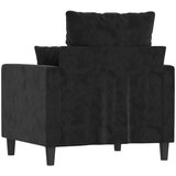  Fotelj črn 60 cm žamet | Shoptok.si