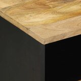  Krevetni ormarić crni 40x33x46 cm Puno grubo drvo Mango | shoptok.hr