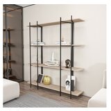 Hanah home polica za knjige moss oak black | ePonuda.com