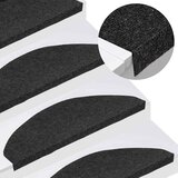  Samoljepljivi otirači za stepenice 20 kom crni 65x22,5x3,5 cm | shoptok.hr