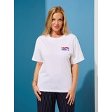 Sinsay Pamučna majica s ljetnim printom | shoptok.hr
