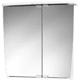 omarica z ogledalom numa led 58 cm x 59,5 cm x 22 cm bela