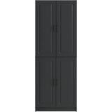  Set ormara 2 kom. Crna Konstruirano drvo - Crna | shoptok.hr