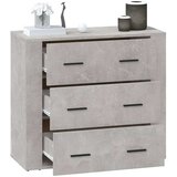  Komoda siva boja betona 80 x 33 x 70 cm od konstruiranog drva | shoptok.hr