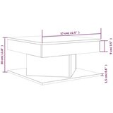 vidaXL stolić za kavu boja hrasta sonome 57x57x30 cm konstruirano drvo | shoptok.hr