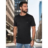 DStreet Koszulka męska z haftem czarna | Shoptok.si