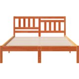  Konstrukcija postelje z vzglavjem Voskast rjav 120 x 200 cm, (5000127268) | Shoptok.si
