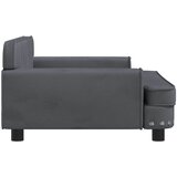  Krevet za pse tamnosivi 90 x 53 x 30 cm baršunasti | shoptok.hr