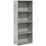 vidaXL Knjižna omara betonsko siva 60x30x152 cm inženirski les | Shoptok.si