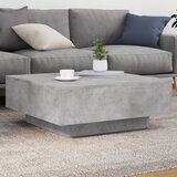  The Living Store Klubska mizica z LED lučmi betonsko siva 80x80x31 cm - Klubska Mizica, (21457023) | Shoptok.si