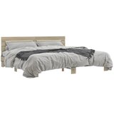  The Living Store Posteljni okvir sonoma hrast 180x200 cm inž. les in kovina - Posteljni Okvir, (21445754) | Shoptok.si