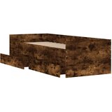  Okvir kreveta s ladicama boja dimljenog hrasta 90x200 cm | shoptok.hr
