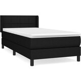 Maison Chic Box spring postelja - Vzmetna postelja z vzmetnico črna 90x200 cm blago SL761, (21889582) Cene