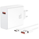 XO L128 Brzi punjač USB + USB Tip C kabl 120W ( 0287 ) | ePonuda.com