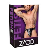 Zado usnjeni erotični tangice s pasom nedolžnosti z 2 ključavnicama - črne (S-2XL) | Shoptok.si