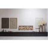 WOOOD Crna modularna TV komoda od masivnog bora 256x40 cm Finca – | shoptok.hr