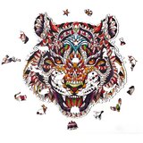 IZMAEL Lesene sestavljanke - Color Tiger / M | Shoptok.si
