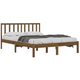  Posteljni okvir medeno rjav iz trdne borovine 200x200 cm, (20644054) | Shoptok.si