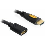 Delock HDMI produžetak 1.00 m 83079 pozlaćeni kontakti crna [1x muški konektor HDMI - 1x ženski konektor HDMI] | Eponuda.ba