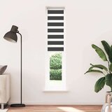 vidaXL Zavjesa zebra crna 40x200 cm širina tkanine 35,9 cm poliester | shoptok.hr