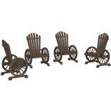  The Living Store Vrtni stoli Adirondack 4 kosa trden les jelke - Vrtni Stol Adirondack, (21455532) | Shoptok.si